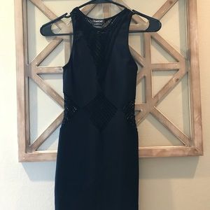 Black BEBE bodycon dress